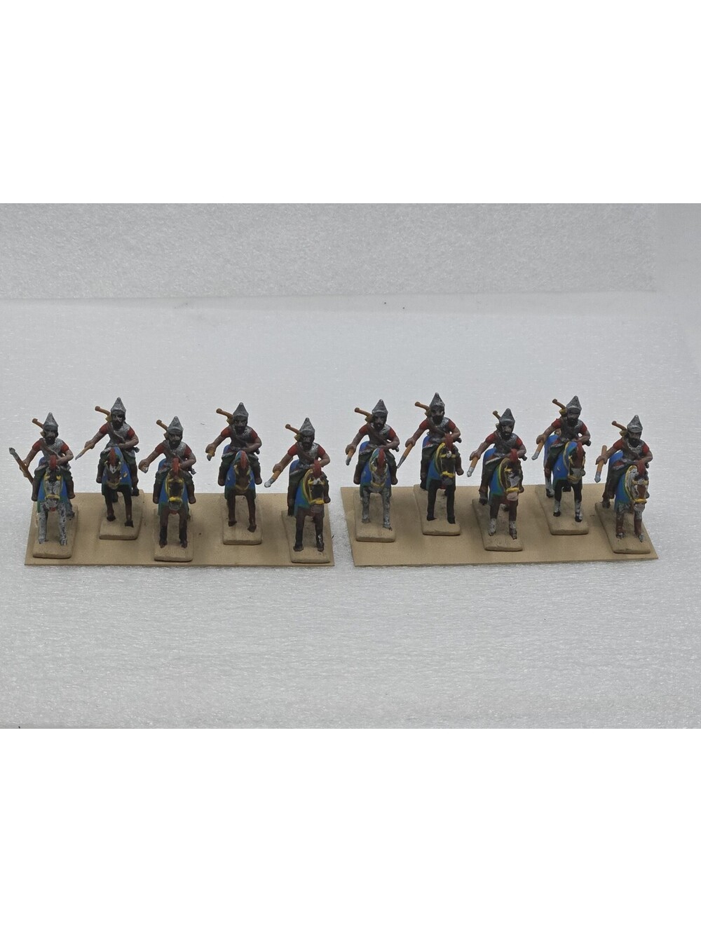 Lot Of 10 Painted 20mm Metal Historical Cavalry Complete With Spears